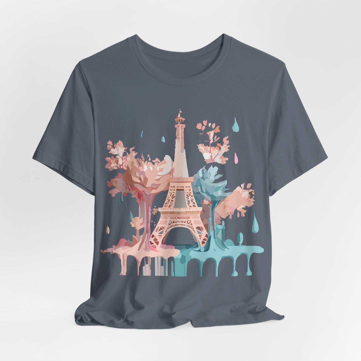 Unisex Paris Graphic Tee By Adelpha Vintage Inspired Tourist Shirt Short Sleeve Collection