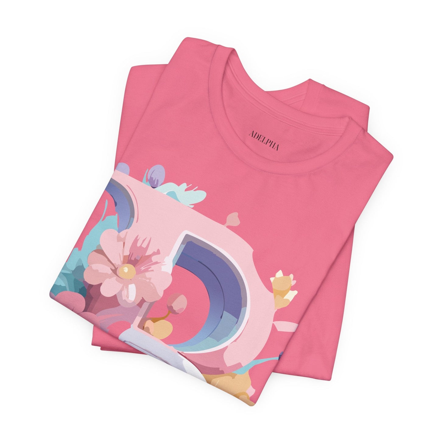 Letter B Shirt Unisex Graphic Tee By Adelpha With Vintage Inspired Artwork Short Sleeve