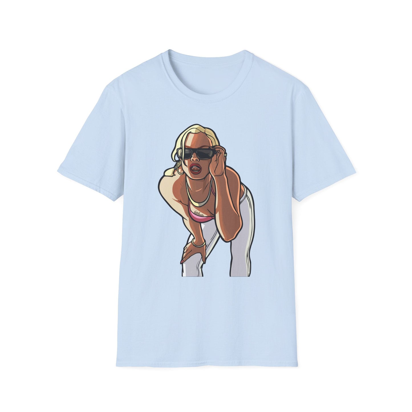 Cartoon Animation T Shirt Funny Tee Unisex Gildan Softstyle 64000 100 Percent Ring Spun Cotton