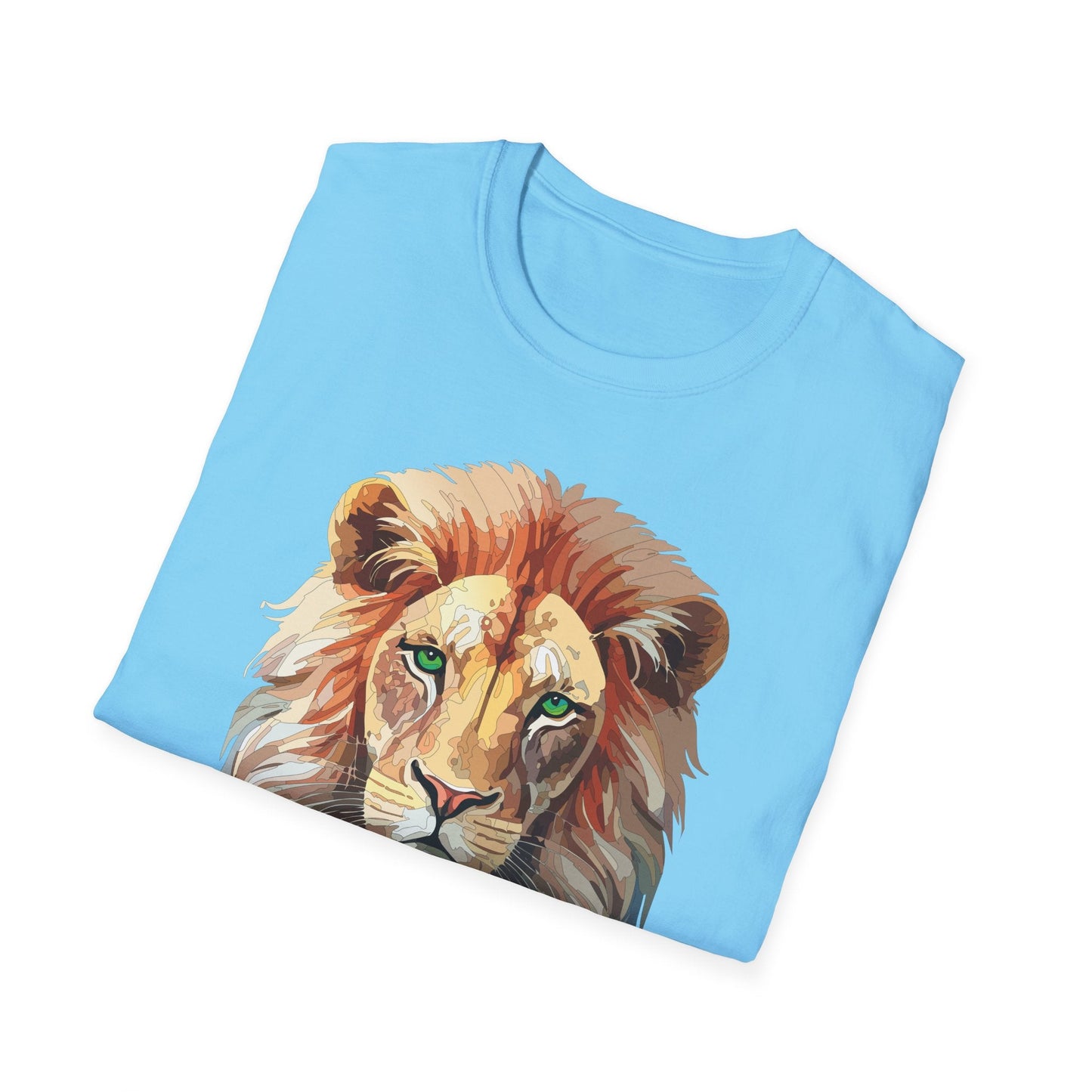 Lion Shirt Unisex Animal Tee Gildan Softstyle 64000 Cotton Tee