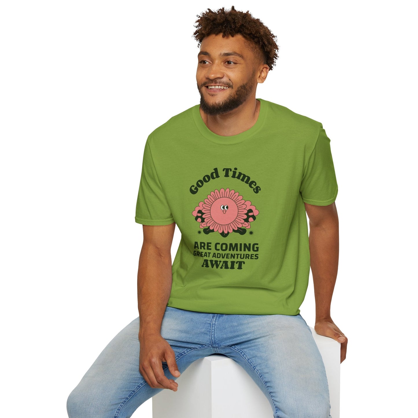 Positive Slogan T Shirts With Positive Words And Good Quotes Unisex Softstyle Cotton Tee Gildan 64000 Ring Spun