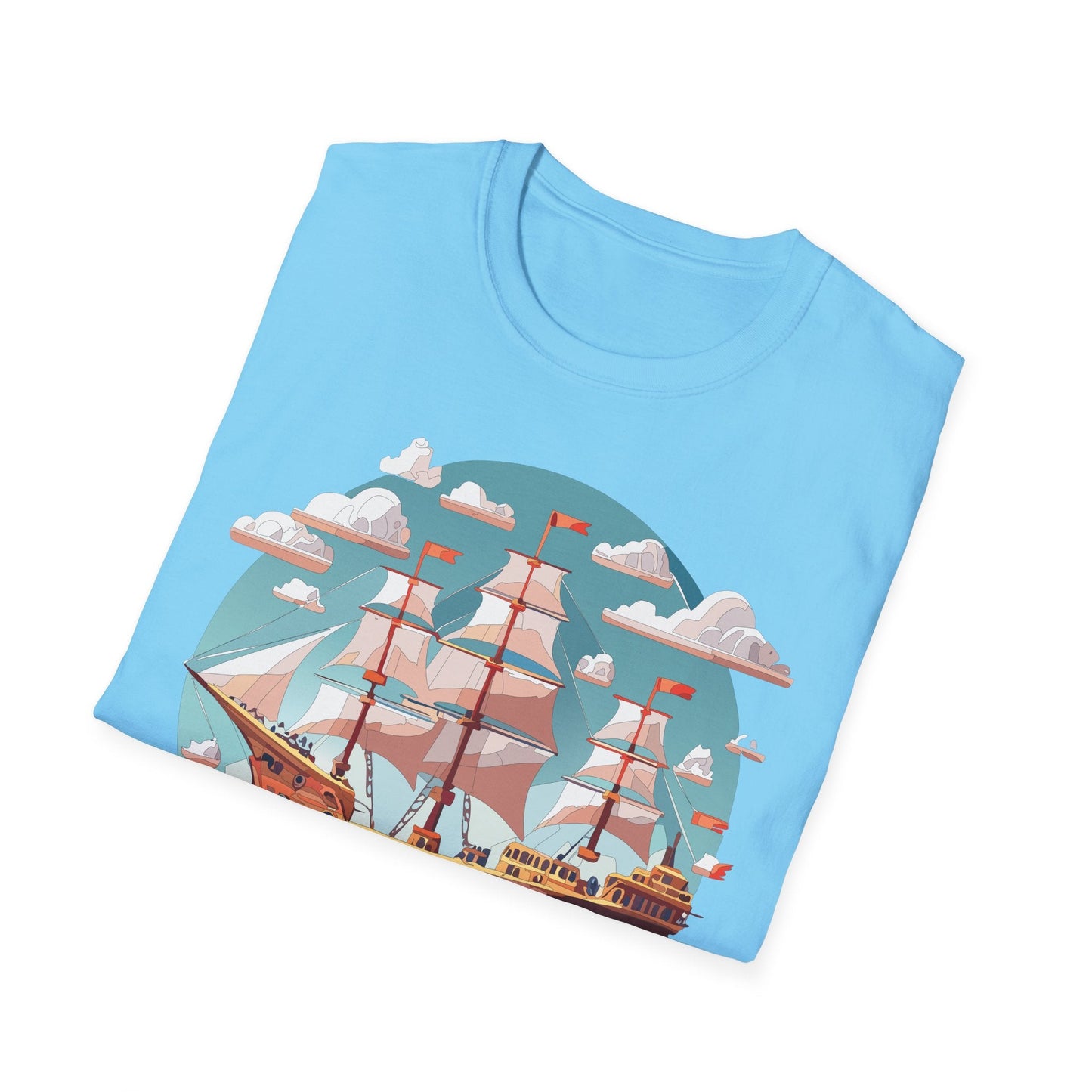 Unisex Ship Frigate Vessel T Shirt Softstyle 64000 Cotton Tee Ultimate Everyday Comfort