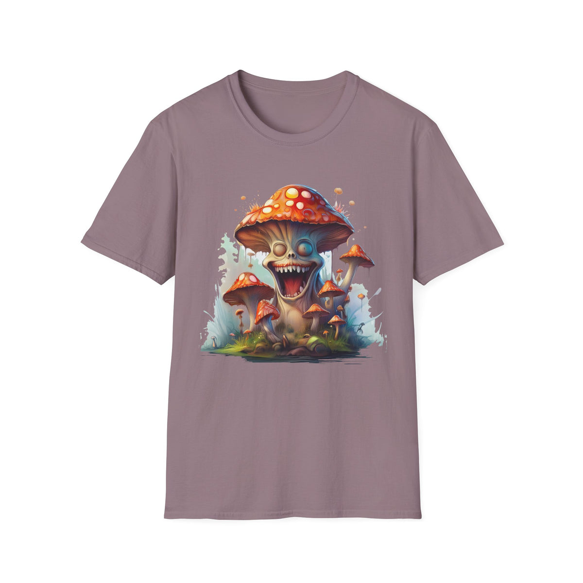 Funny Mashroom Cartoon  Graphic Tee Gildan Unisex 100 Cotton Tee Shirt c21