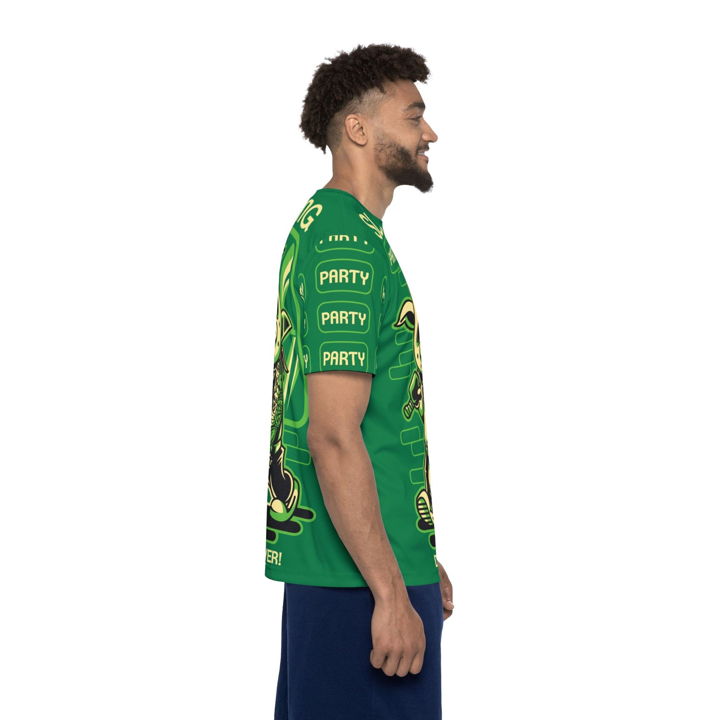 52-Be Fun Graphic T-Shirt, Art Design Poly Shirt, All Over Print Graphic Tee, Monsters T-Shirt, Cartoon Tees