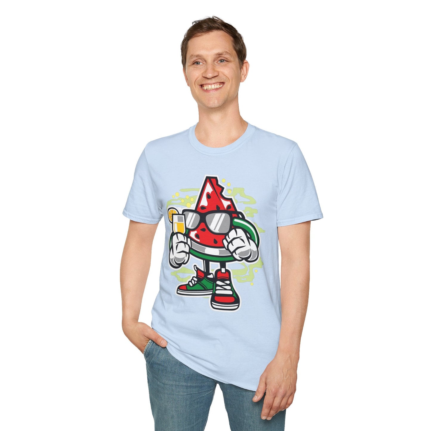 Cartoon T Shirt Animation T Shirt Funny Tee Shirt Unisex Gildan Softstyle 64000 Artwork