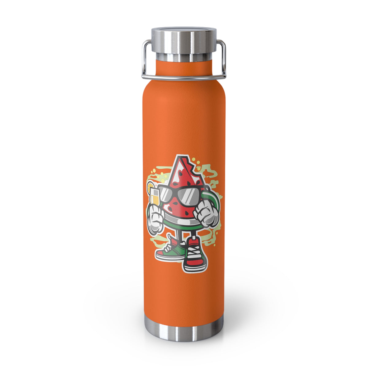 22oz Copper Insulated Water Bottle with Cartoon Design - CV59