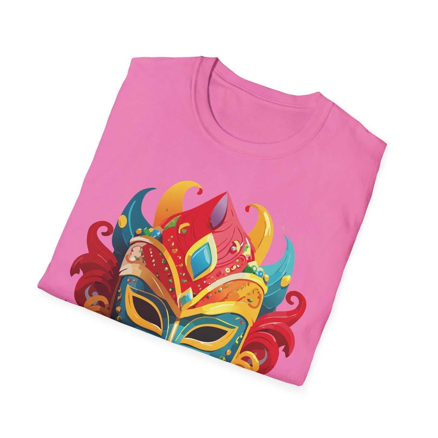 Mask Graphic Unisex Cotton Masquerade Design Artwork Tee 15