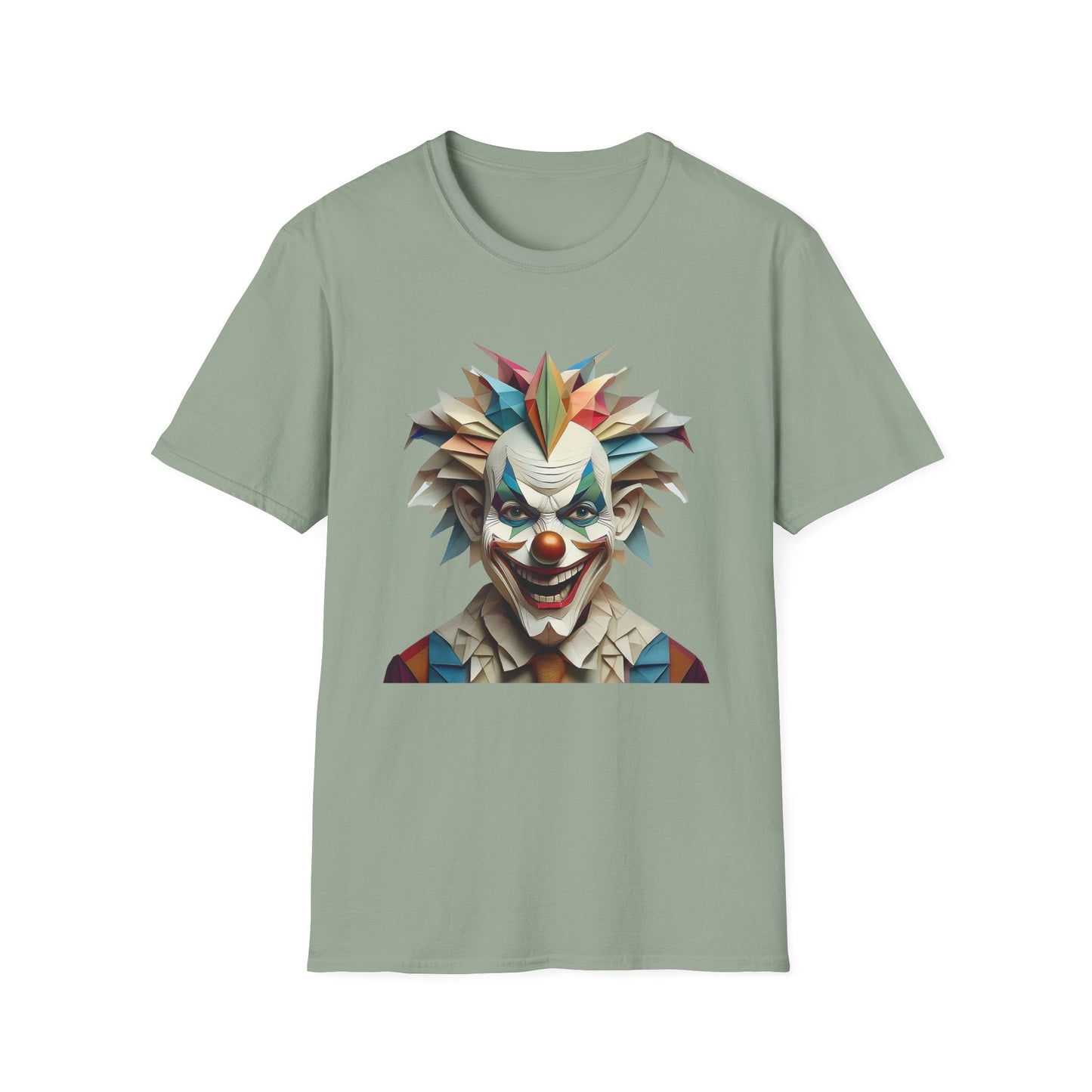 Clown Shirt Unisex Funny Circus Tee Gildan Softstyle 64000 Short Sleeve Cotton Tee