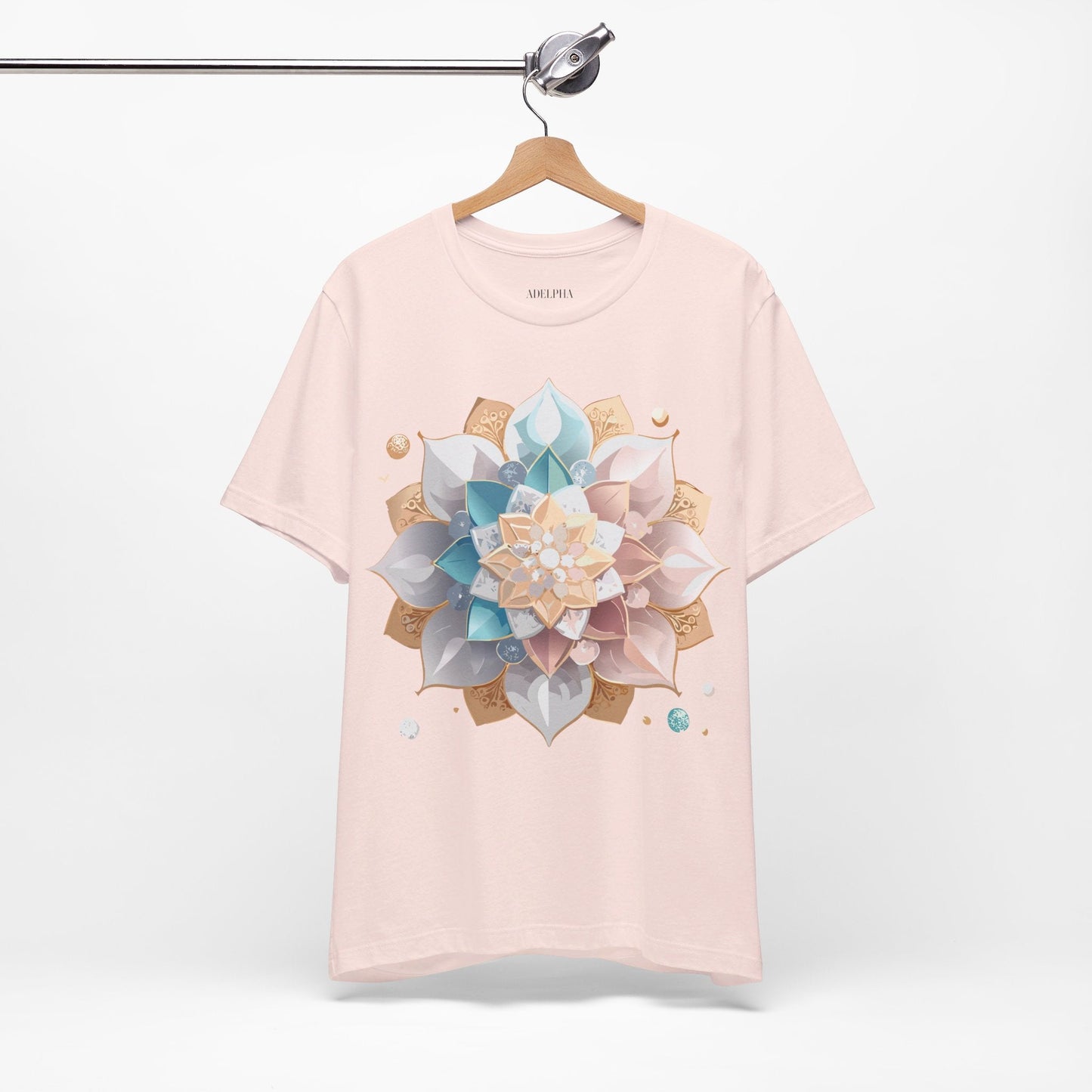 Adelpha Mandala Graphic Tee Unisex Jersey Short Sleeve Art Design Shirt Premium Comfort Wear