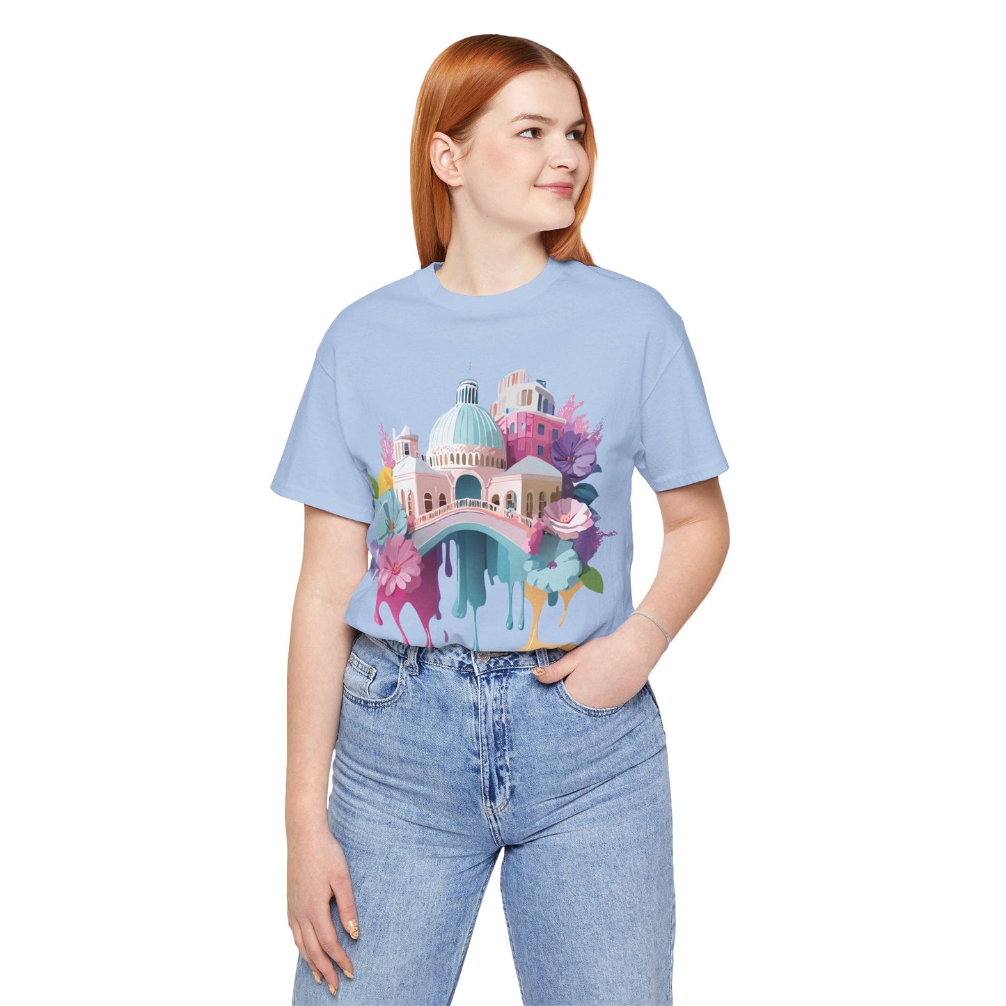 Venice Inspired Tourist Shirt Unisex Graphic Tee Adelpha Vintage Artwork Design Art