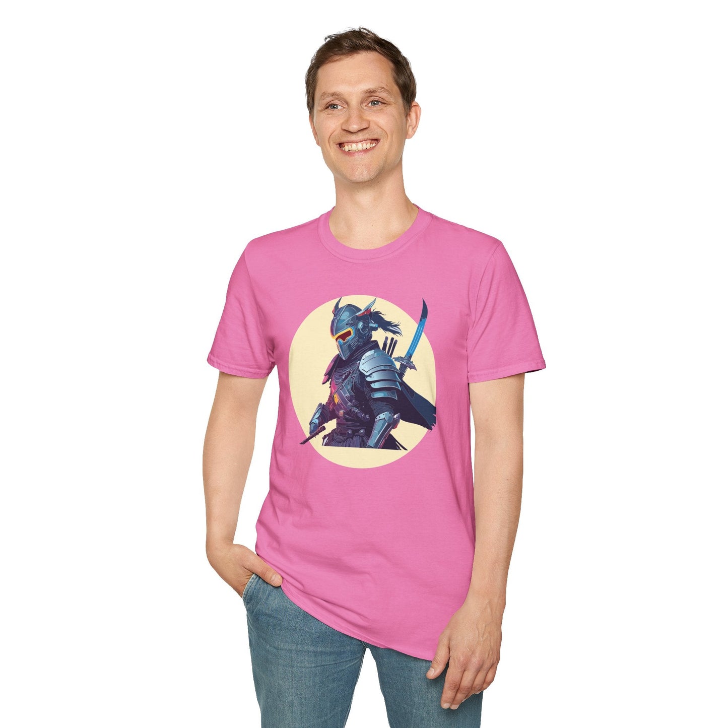 Samurai Shirt Unisex Softstyle Short Sleeve T Shirt Gildan 64000 Breathable Comfort Wear