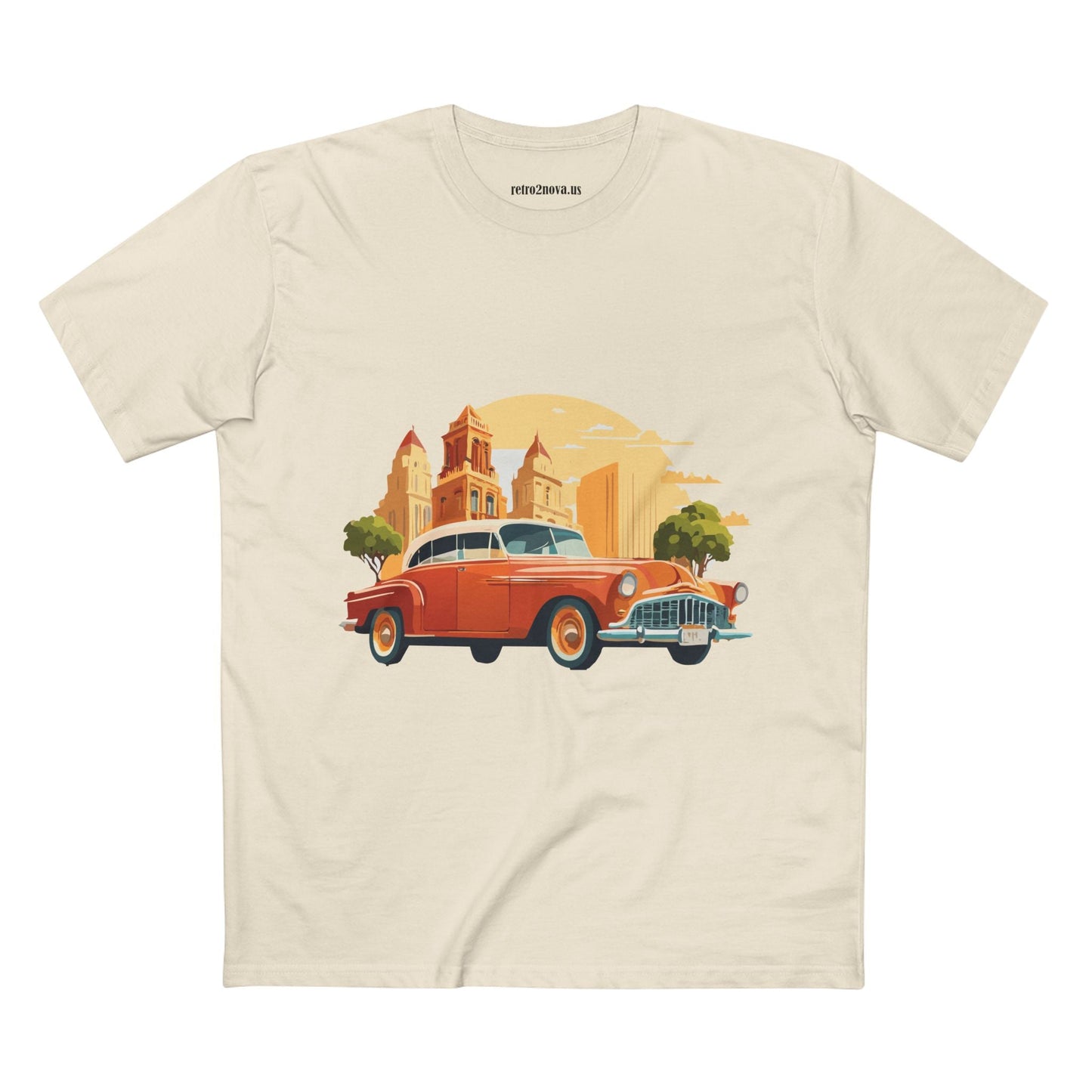Retro Car Shirts Vintage Car Shirts RC21 Unisex Premium Cotton Tee With Original Art