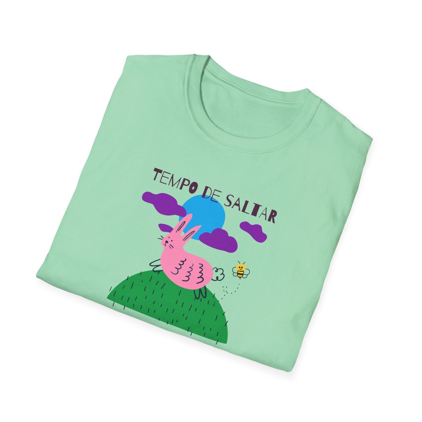 Funny Easter T Shirt Unisex Softstyle 64000 Art Design With Easter Prints 100 Percent Ring Spun Cotton