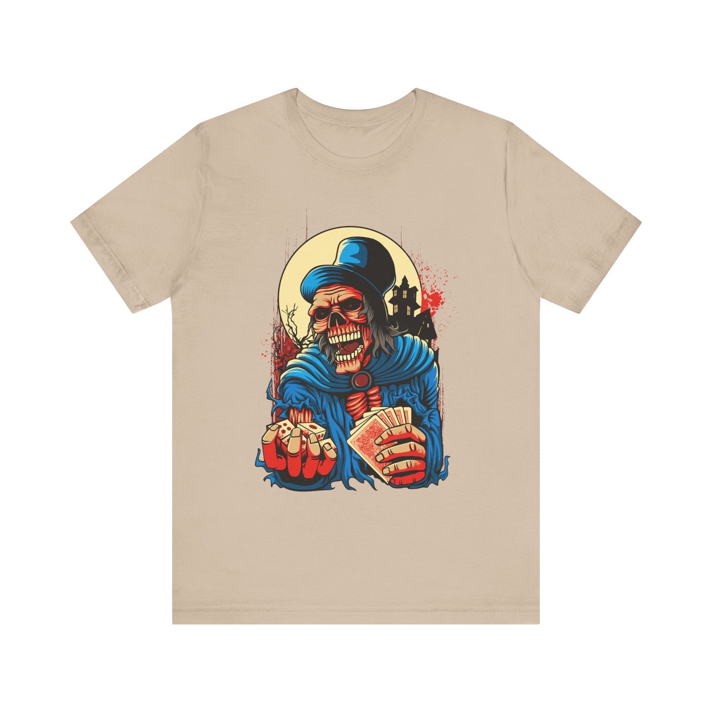 Skull Graphic Design Tee, Skull Shirt, Vintage Tees, Art Design T-Shirt, Graphic Tee, Art Shirts - 1