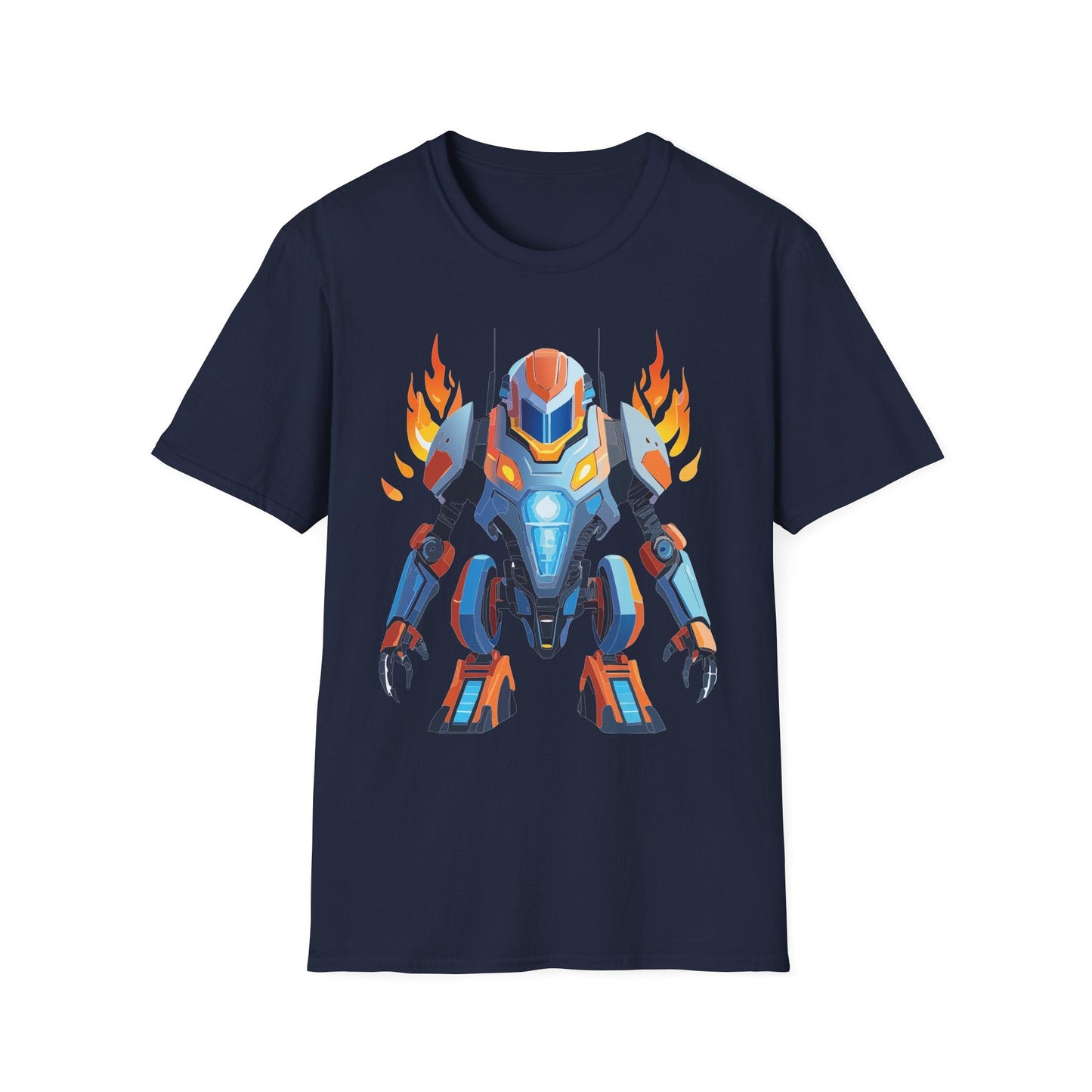 Cyborg Tee Unisex Robot Shirt Terminator Shirt Art Design Gildan Softstyle 64000 Cotton Tee