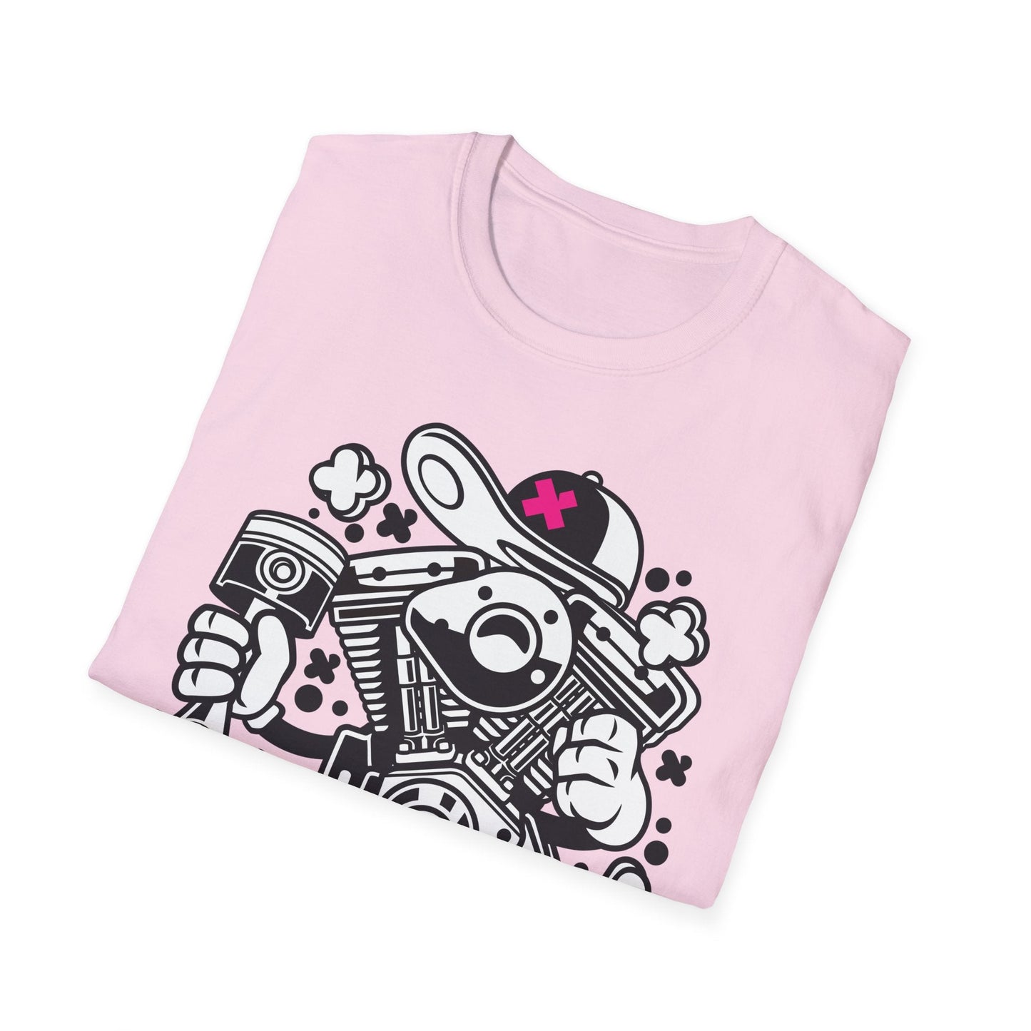 Cartoon T Shirt Animation Tee Funny Tee Unisex Gildan Softstyle 64000 100 Percent Cotton