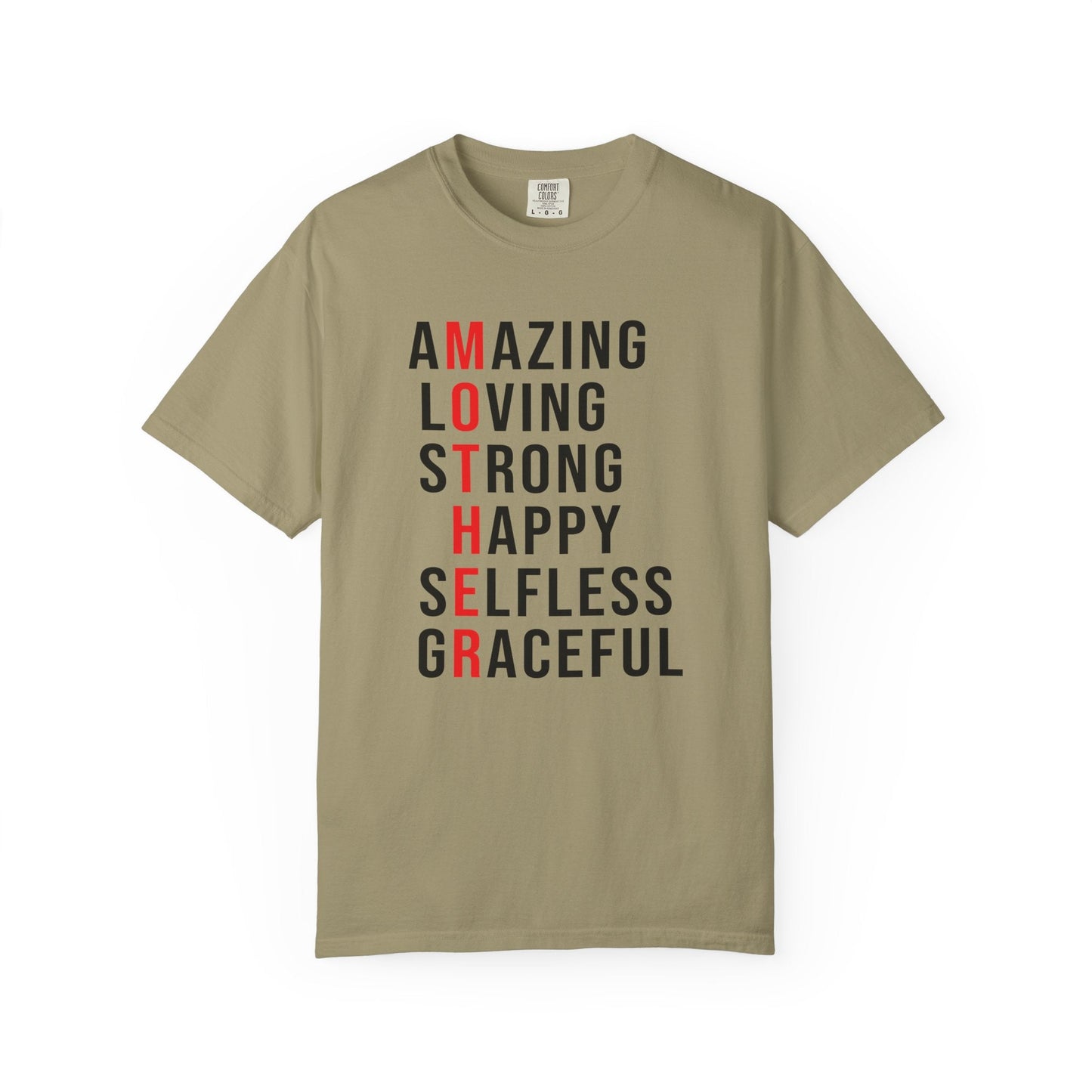 Mom T-shirt Mother's Day Mama Tee Unisex Comfort Colors Garment-Dyed Cotton h14