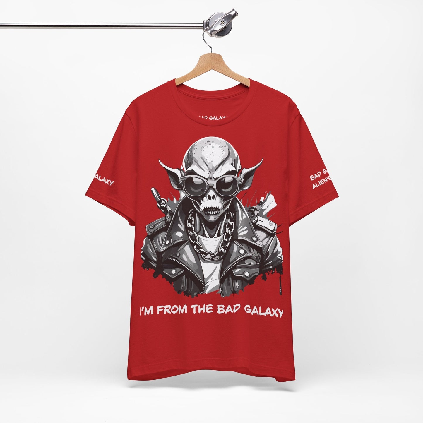 Alien Tee Shirt From Bad Galaxy Made To Order Free Shipping 100 Percent Cotton Eco Friendly In USA