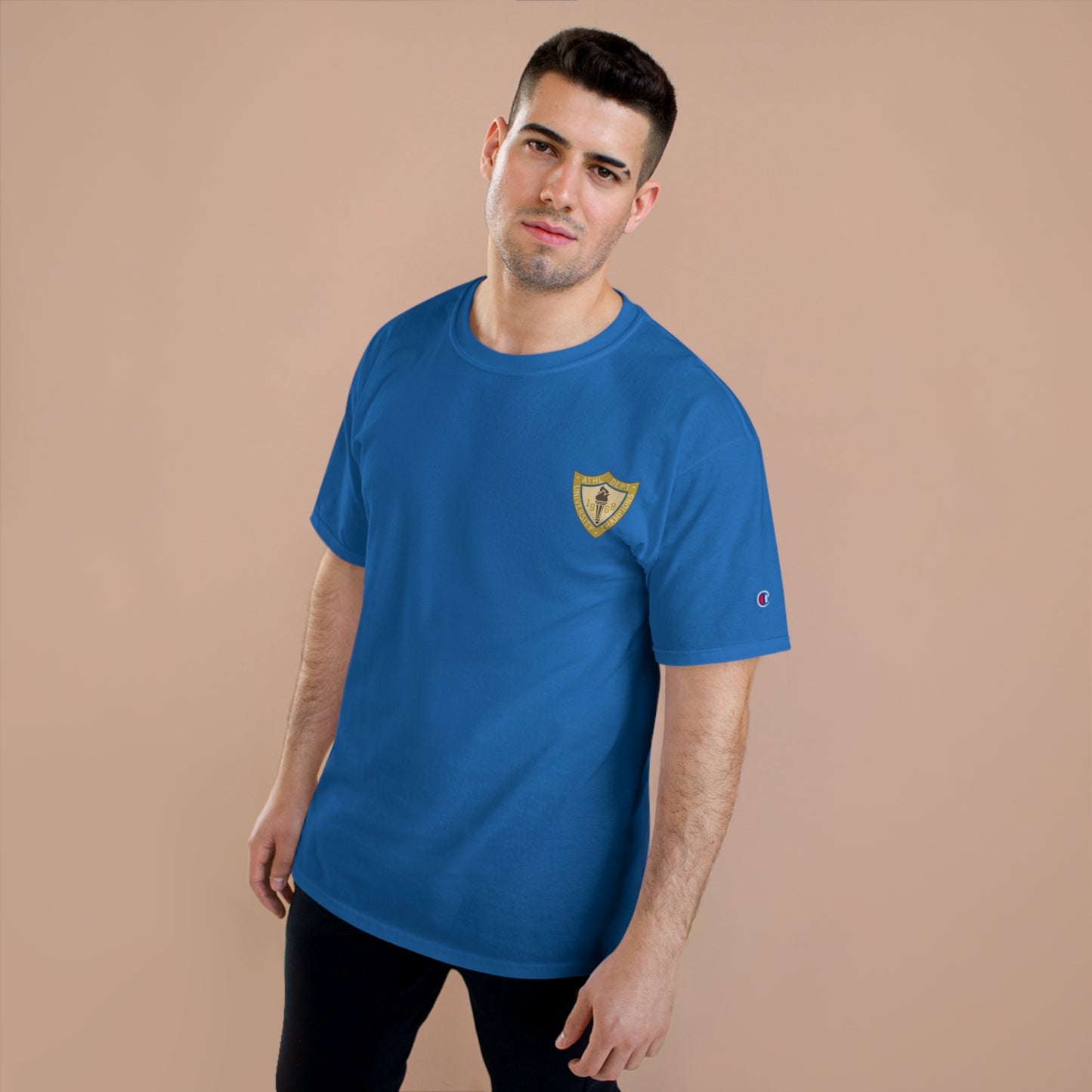 Champion Unisex-T-Shirt mit Sportlogo