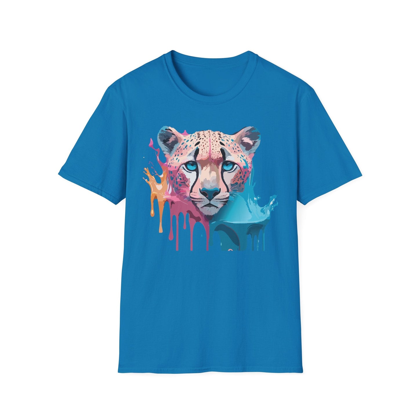 Unisex Cheetah Tee Softstyle Gildan 64000 100 Percent Cotton
