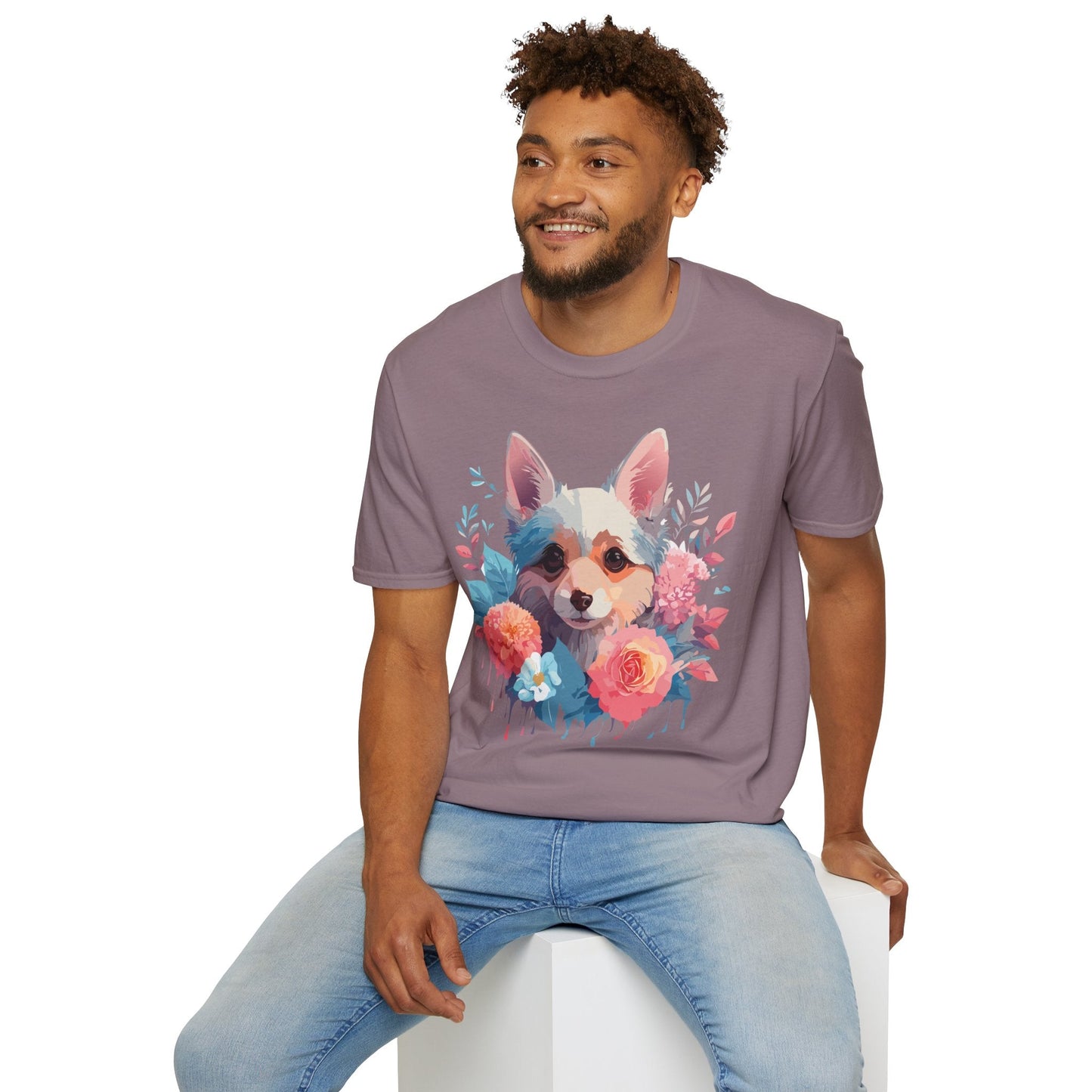 Dog Shirt Unisex Animal Print Tee With Cute Dog Designs And Comfort