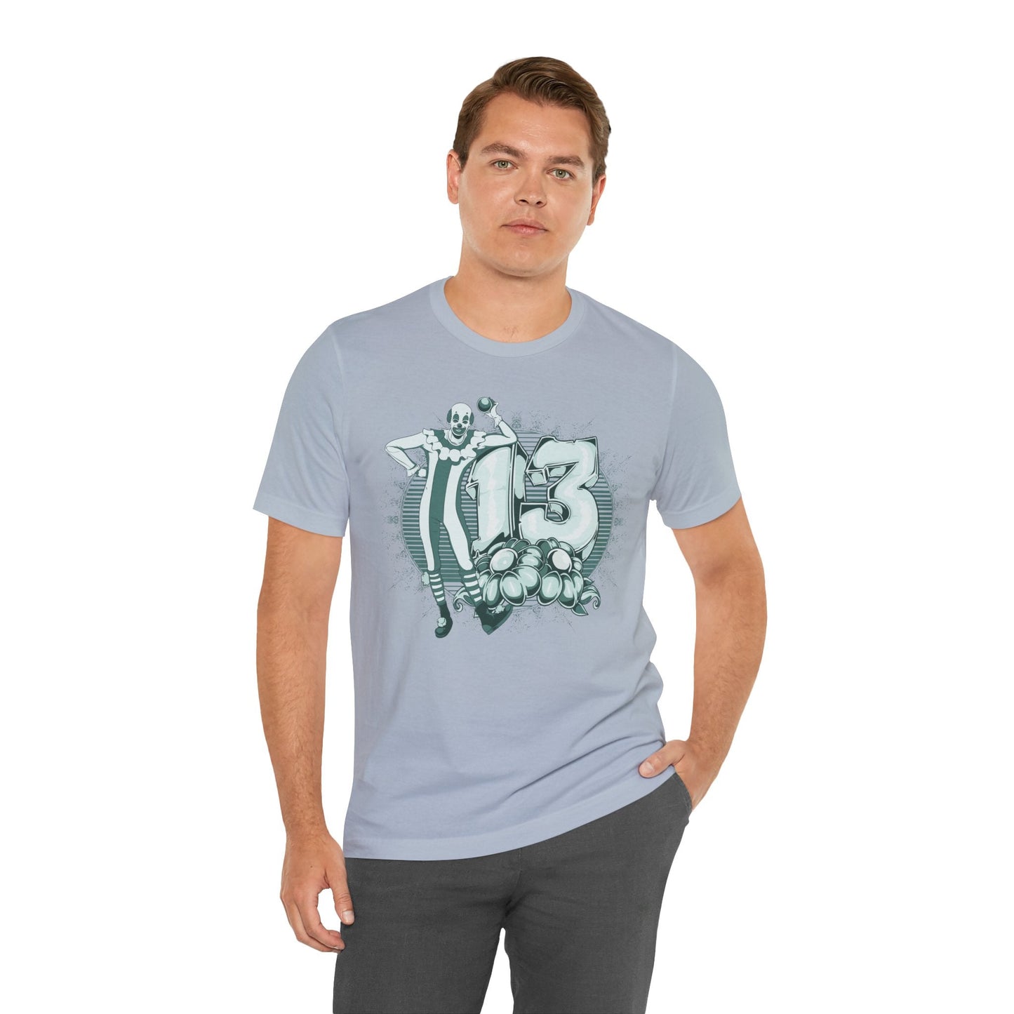 Vintage Clown Graphic Illustration Unisex Cotton T-Shirt Art-39