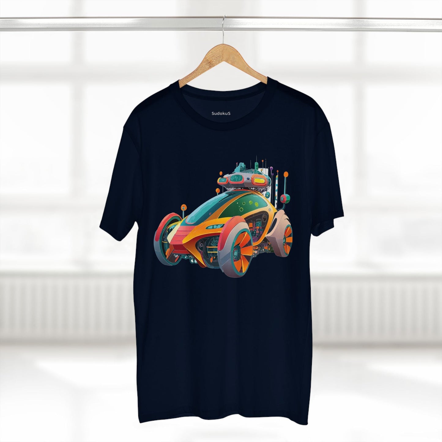 Car Graphic Unisex 100 Cotton Staple Tee 24