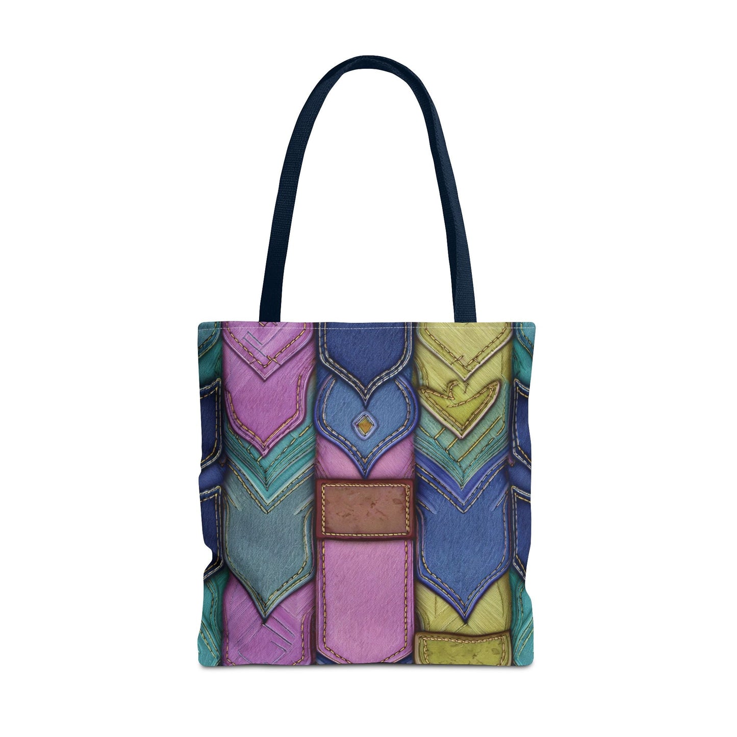 Denim Canvas Bag, Tote Bag Denim Printify