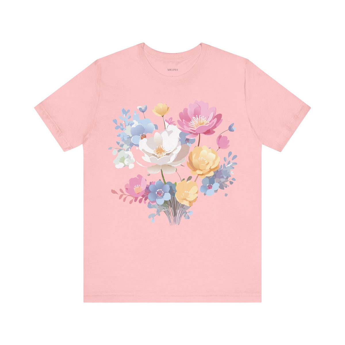 Floral Graphic Tee Shirt - Bella+Canvas Unisex 100 Cotton 46