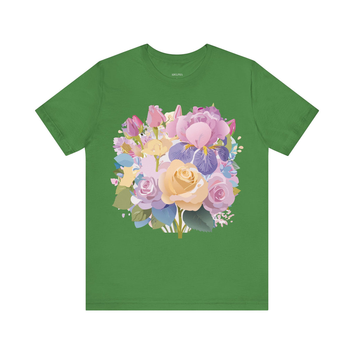Floral Graphic Tee Shirt - Bella+Canvas Unisex 100 Cotton 45