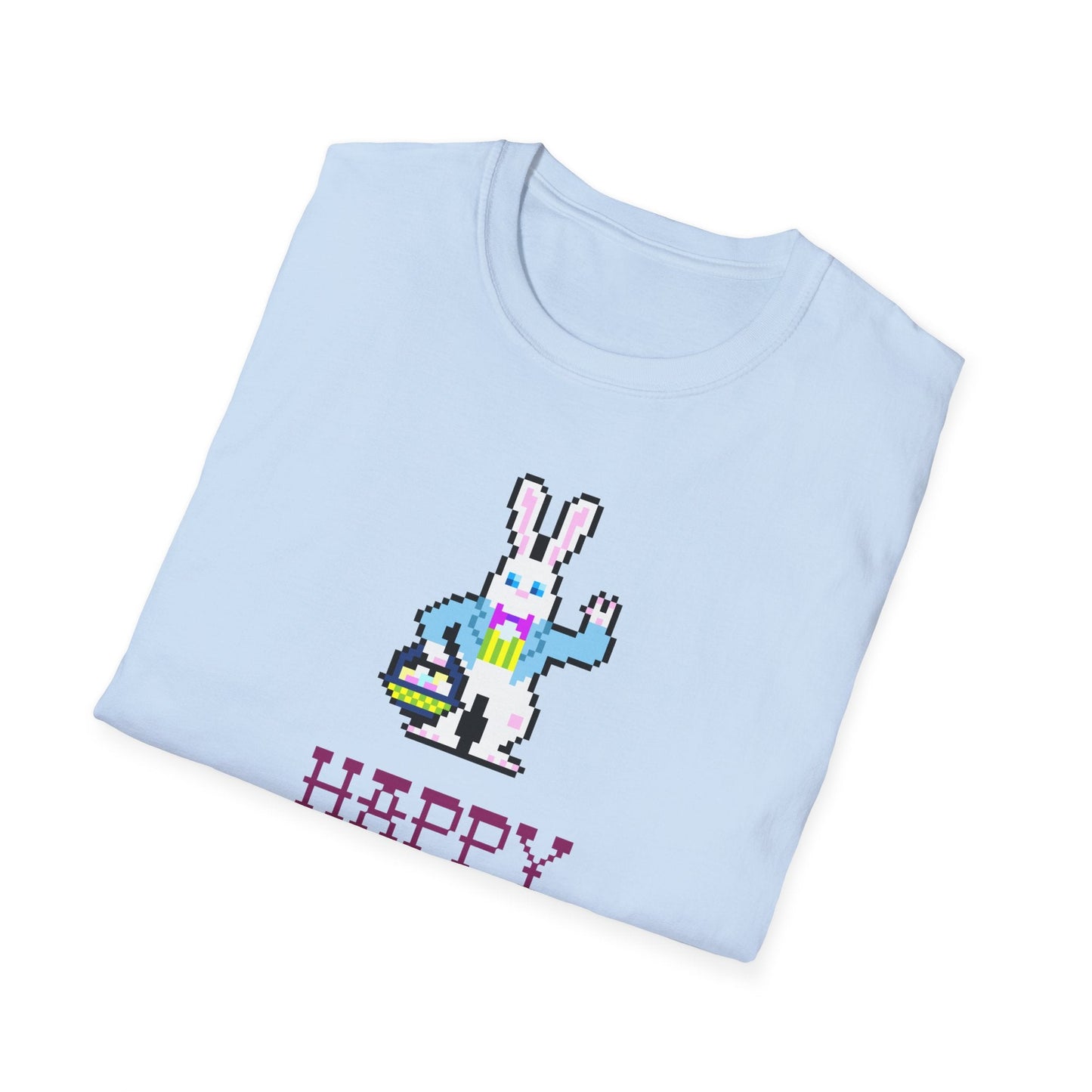 Funny Easter T Shirt With Signature And Prints Unisex Gildan Softstyle Cotton Tee Design