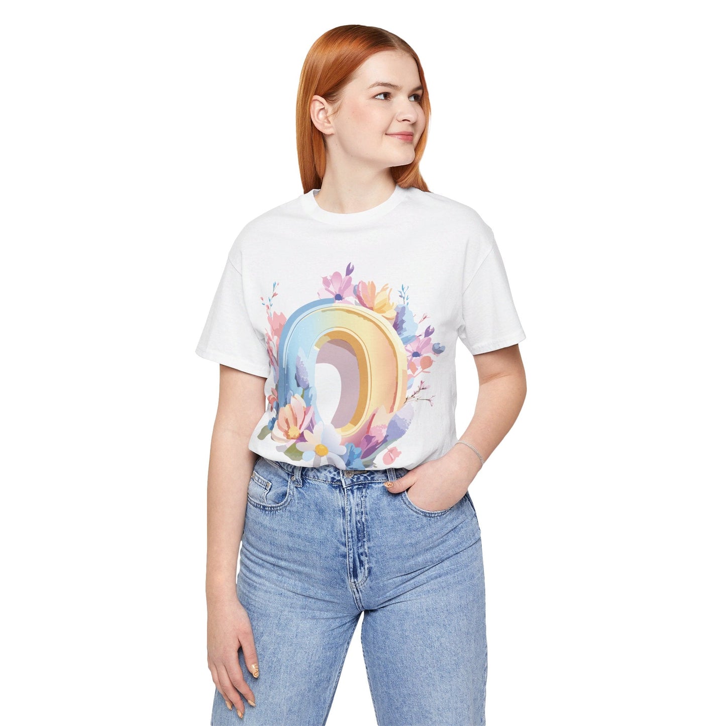 Adelpha Letter O Shirt Unisex Graphic Tee Vintage Inspired Art Design Jersey Short Sleeve