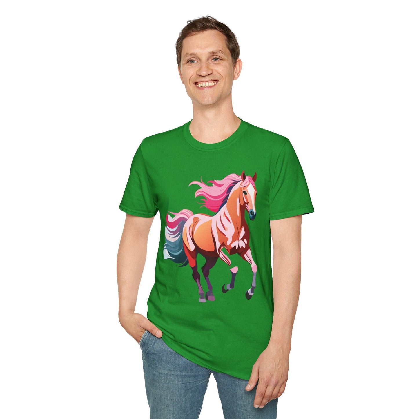 Horse Shirt Gildan Softstyle Tee Unisex 100 Percent Ring Spun Cotton