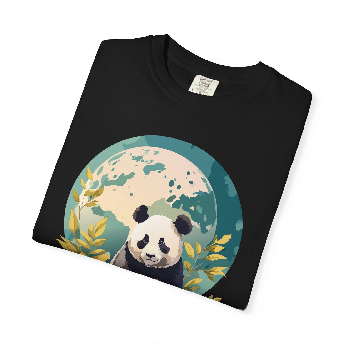 Panda Portrait Graphic T-Shirt Unisex Cotton Floral Animal Art Tee pp6
