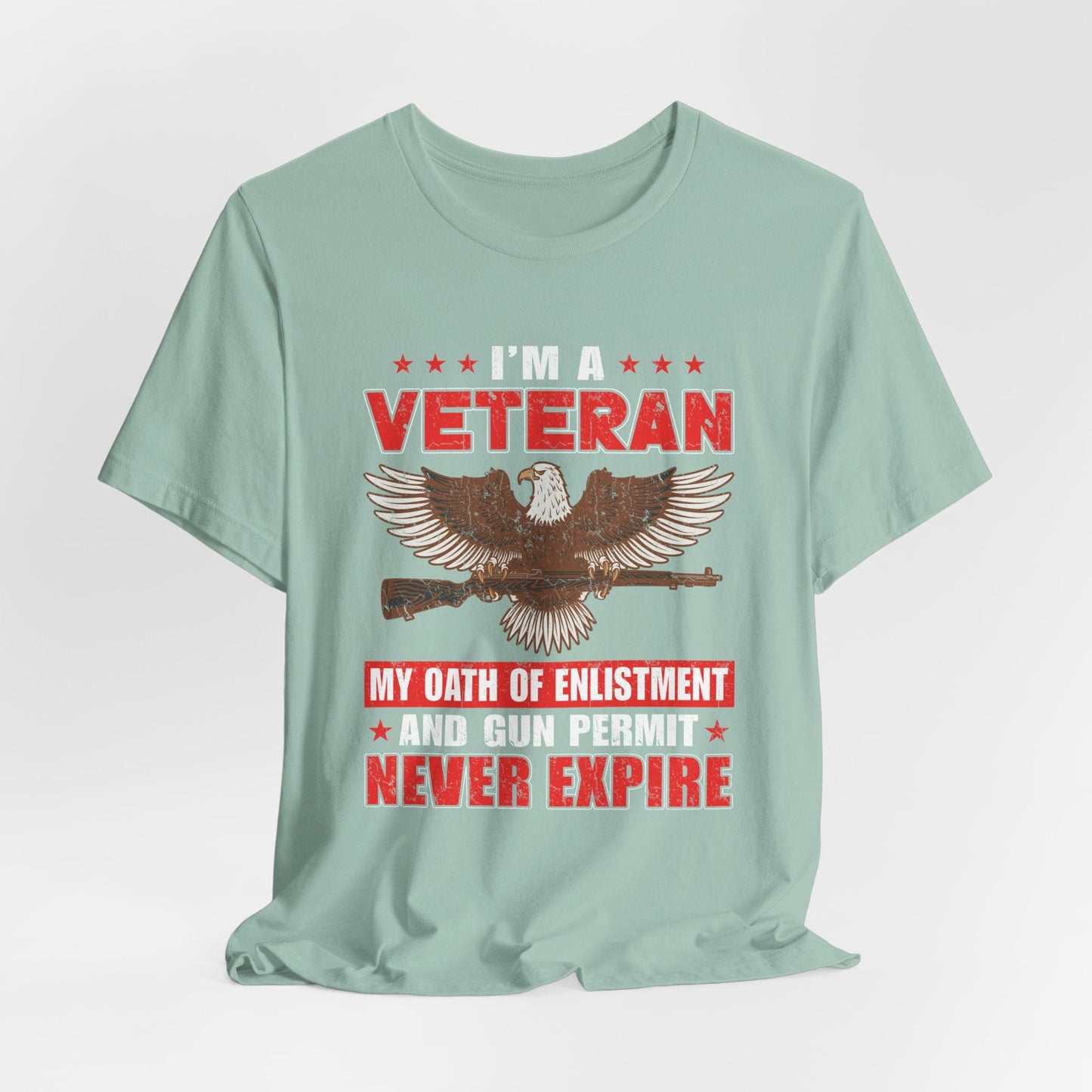 Army Veteran Patriotic Graphic Design Unisex Cotton T-Shirt v35