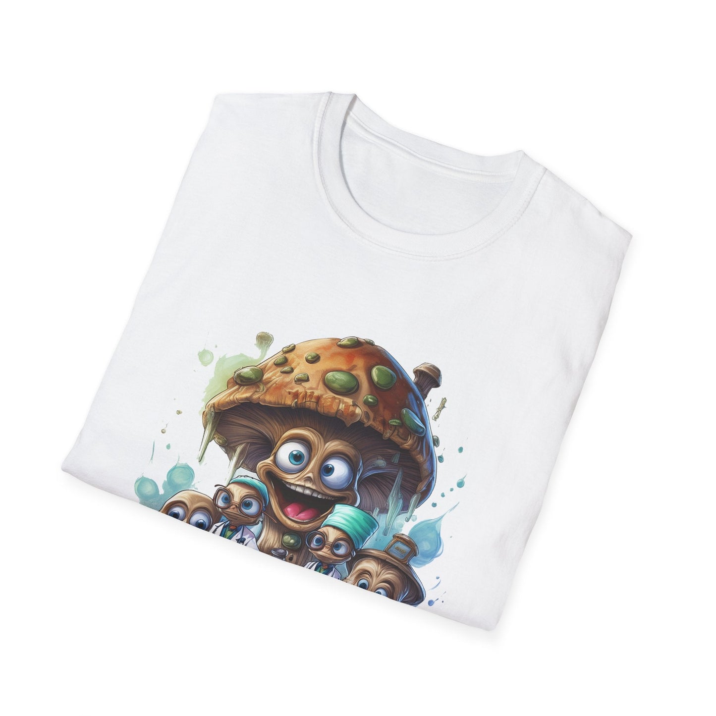Mashroom Tee Shirt Unisex Funny Mushroom Design Softstyle 64000 Cotton Graphic Tee