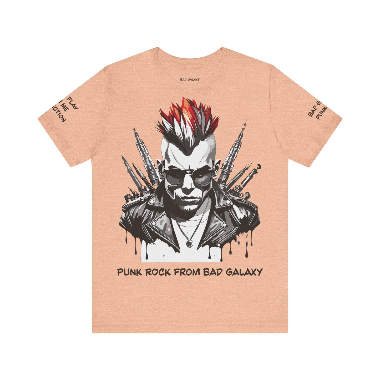 Punk Rock Tee Shirt Made To Order 100 Percent Cotton Lightweight Printed In USA Free Shipping