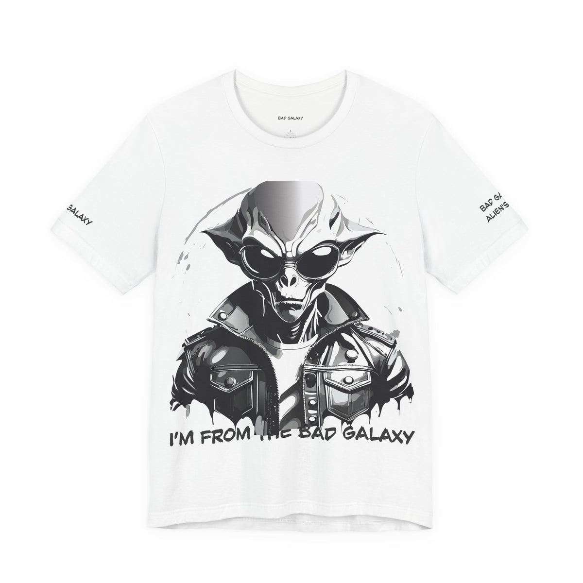 Alien Graphic Unisex Cotton Bella+Canvas Tee with Art Design b76