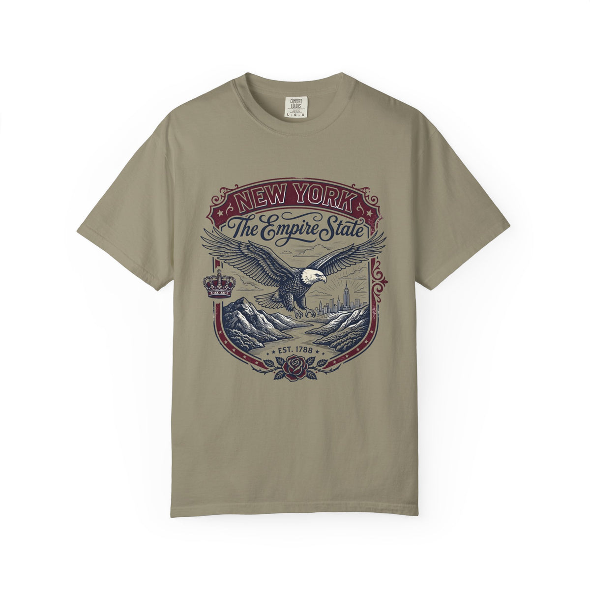 New York State Vintage Travel Tourist Graphic Tee Unisex 100 Cotton Comfort Colors T-Shirt