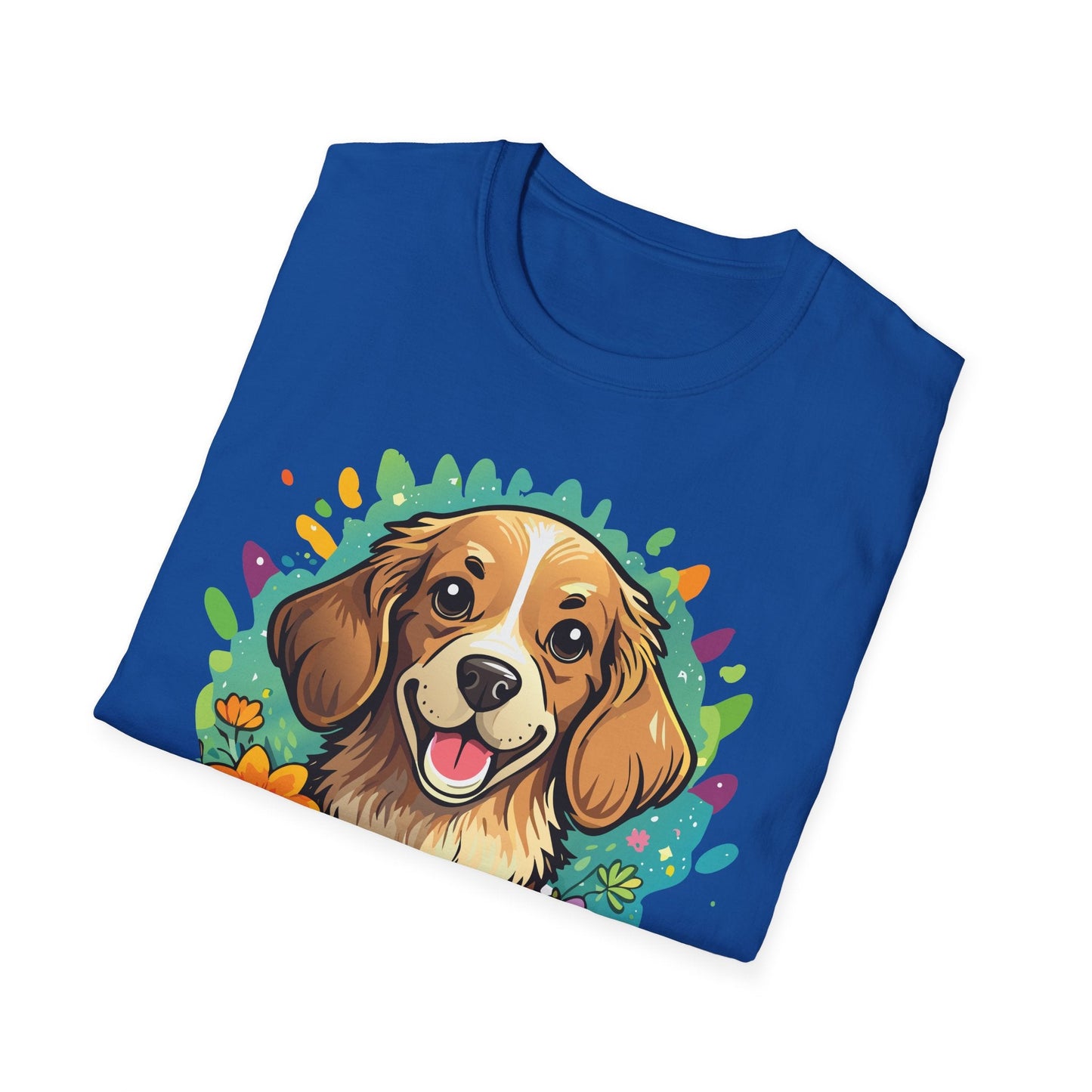 Dog Lover Unisex Animal Print T Shirt Cotton Tee Gildan Softstyle 64000