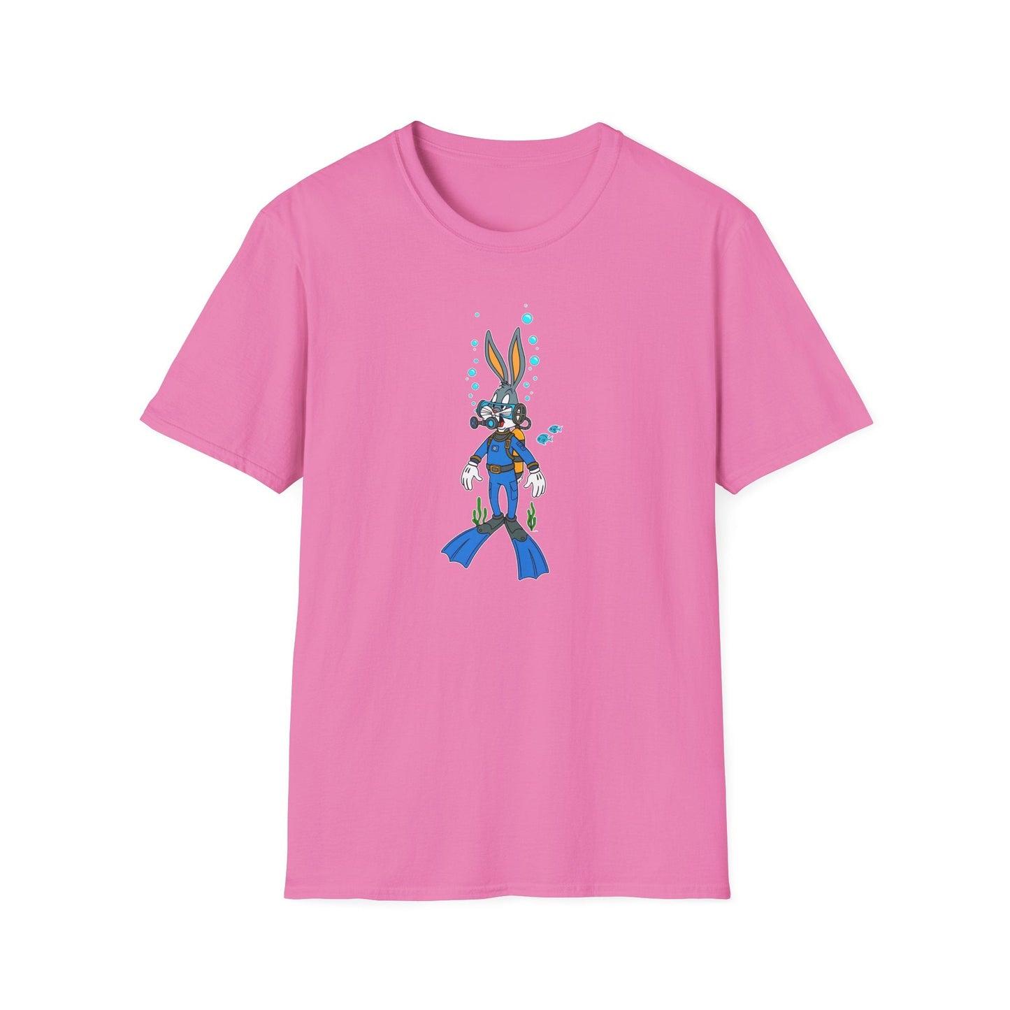 Bugs Bunny Animation Shirt Unisex T Shirt Cartoon Design Tee 100 Percent Cotton Gildan Softstyle