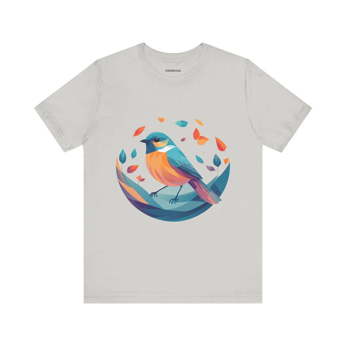 Bird Graphic Unisex Cotton Bella+Canvas Tee with Animal Design ab6