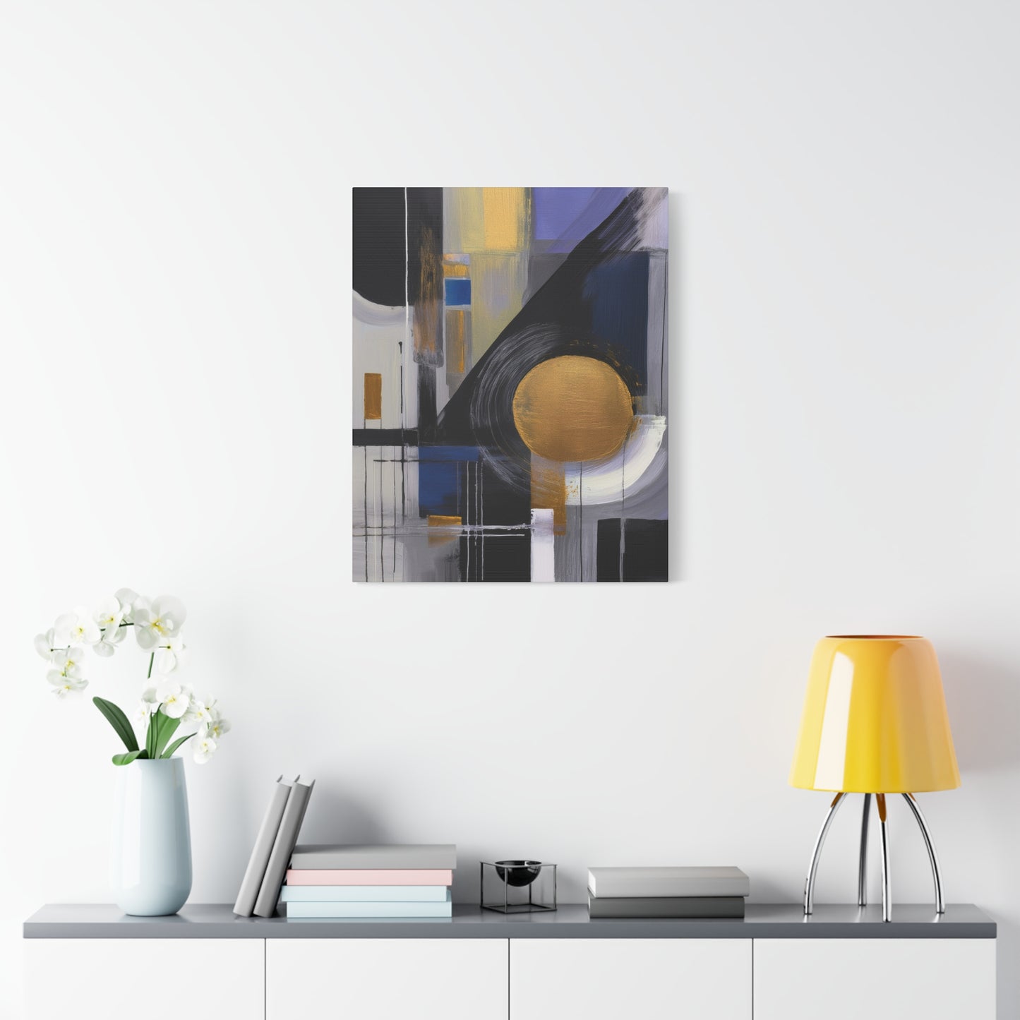 Purple Abstract Painting Print Canvas 20x24,20x30,24x30, 24x32,24x36,30x40, 32x48,36x48,40x60 Pine-Wood Inner Frame ABS-32