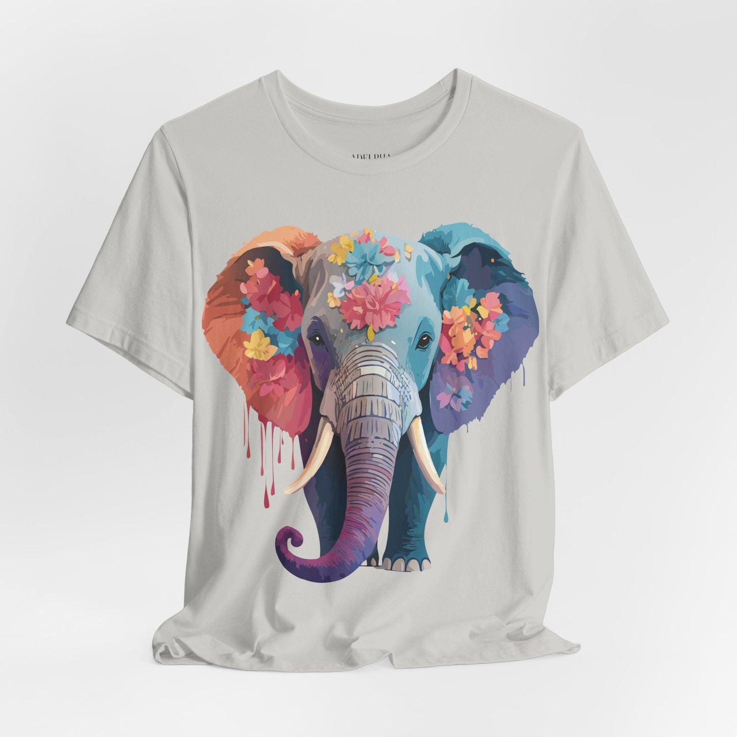Elephant Graphic Tee By Adelpha Unisex Short Sleeve Shirt With Vintage Artwork Design