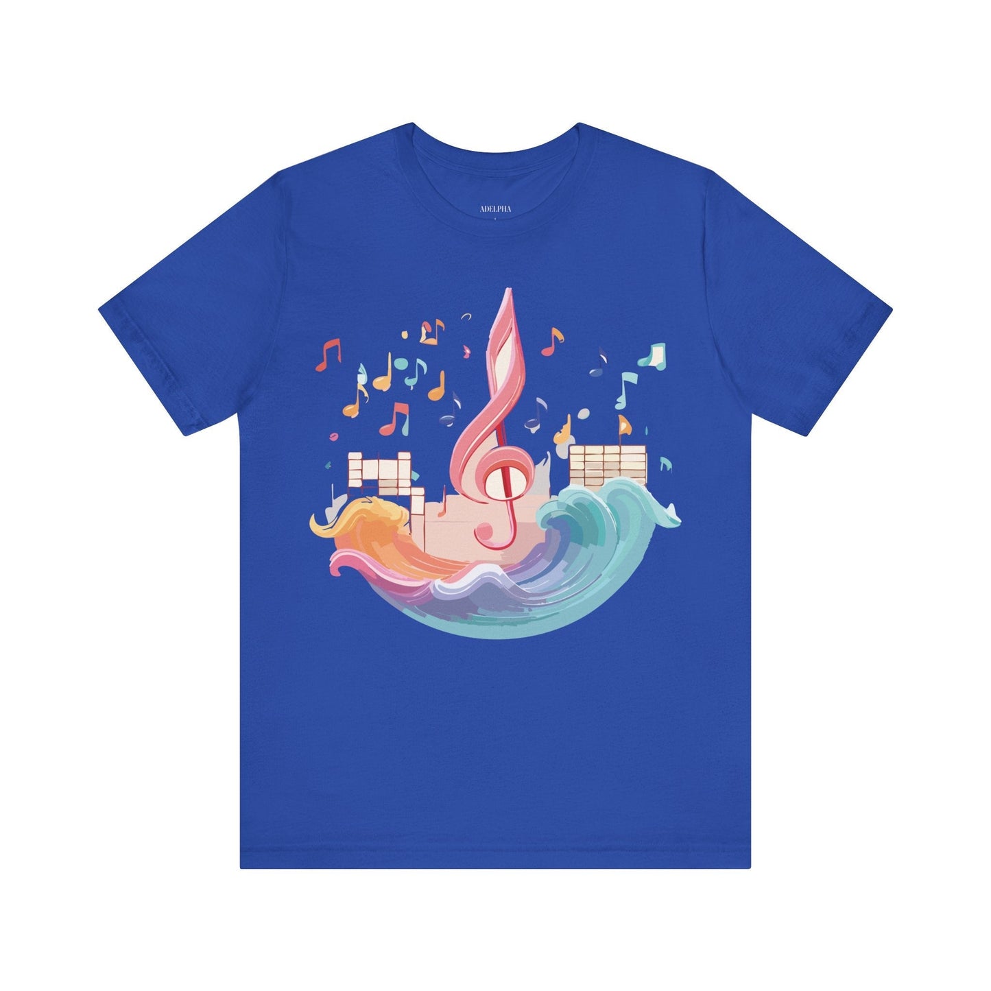 Adelpha Music Graphic T Shirt Unisex Short Sleeve Tee Vintage Inspired Art Design Premium