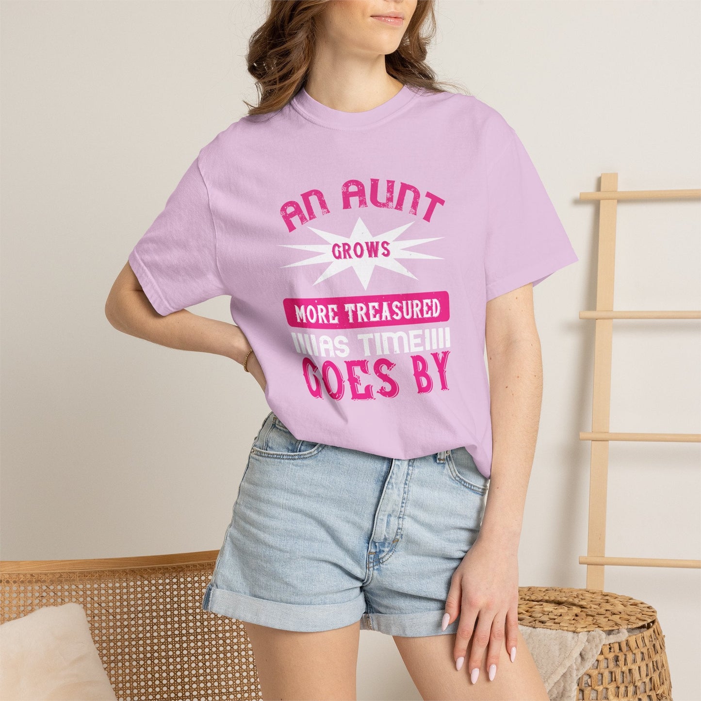 An Aunt T-shirt Mother Day Mama Tee Unisex Comfort Colors Garment-Dyed Cotton h62