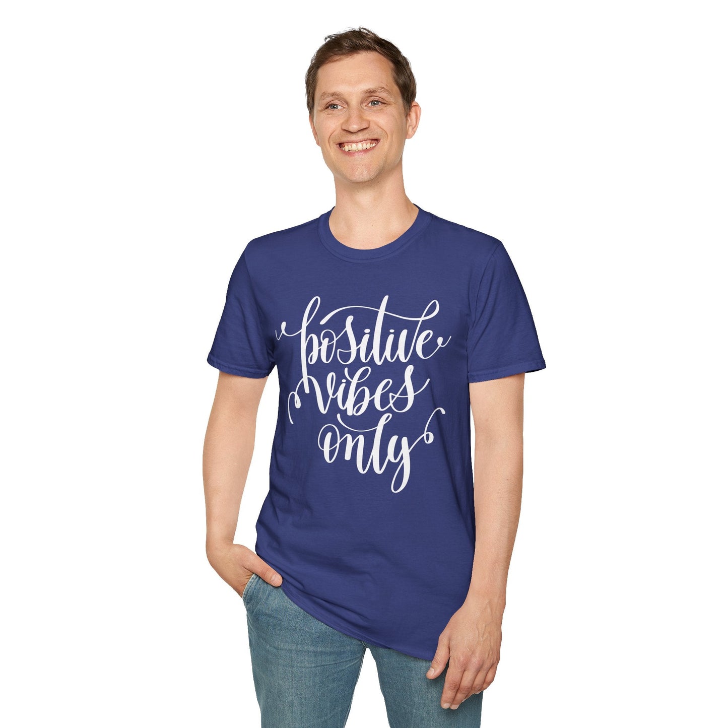 Positive Slogan T Shirts With Positive Words Unisex Short Sleeve Tee Gildan Softstyle 64000 Ring Spun Cotton