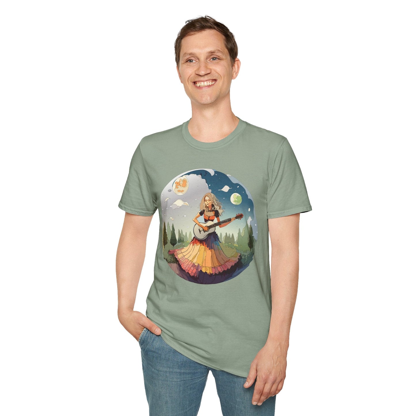 Womens Graphic T Shirts Art Design Tee Softstyle 64000 Ring Spun Cotton Comfort Everyday