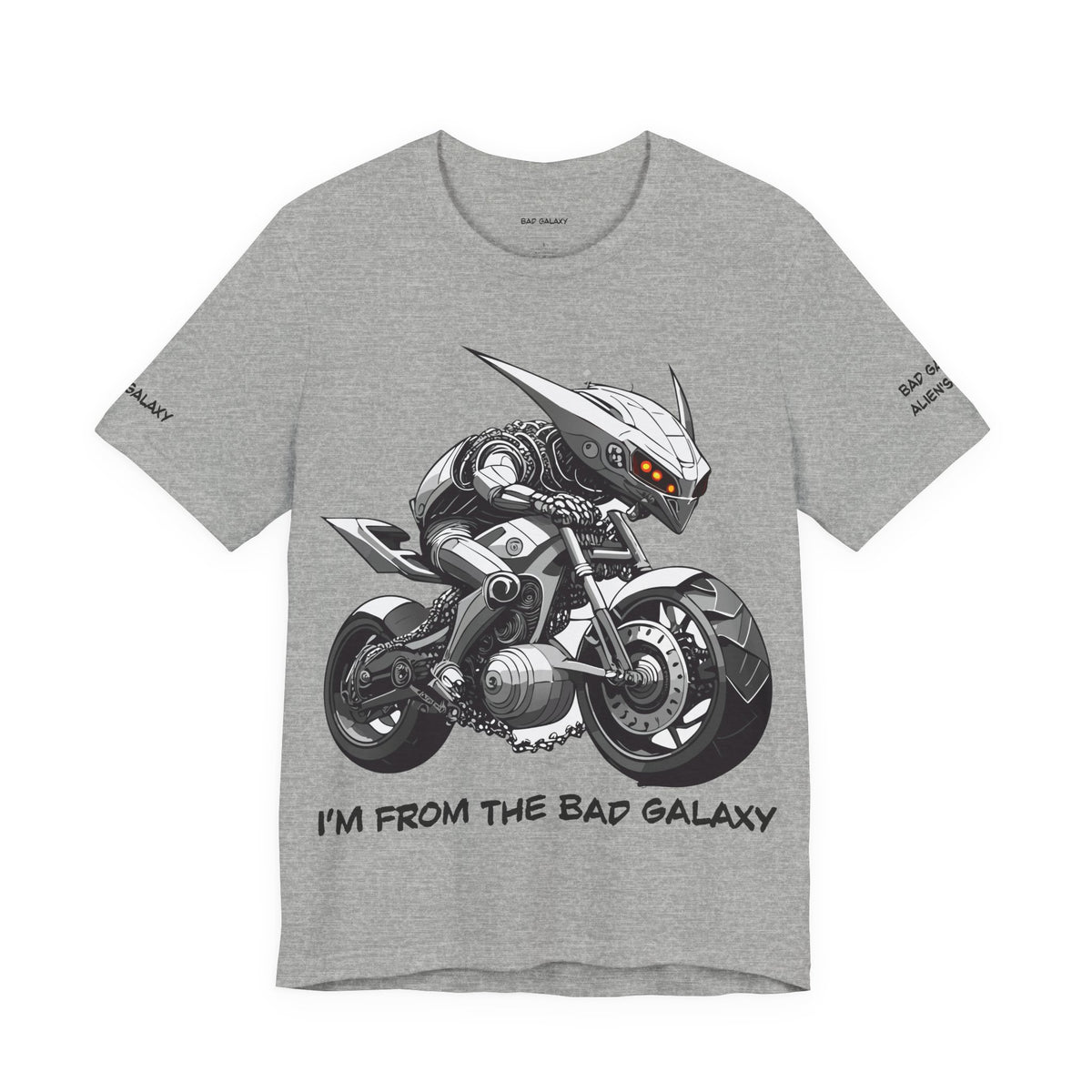 Alien Graphic Unisex Cotton Bella+Canvas Tee with Art Design b57