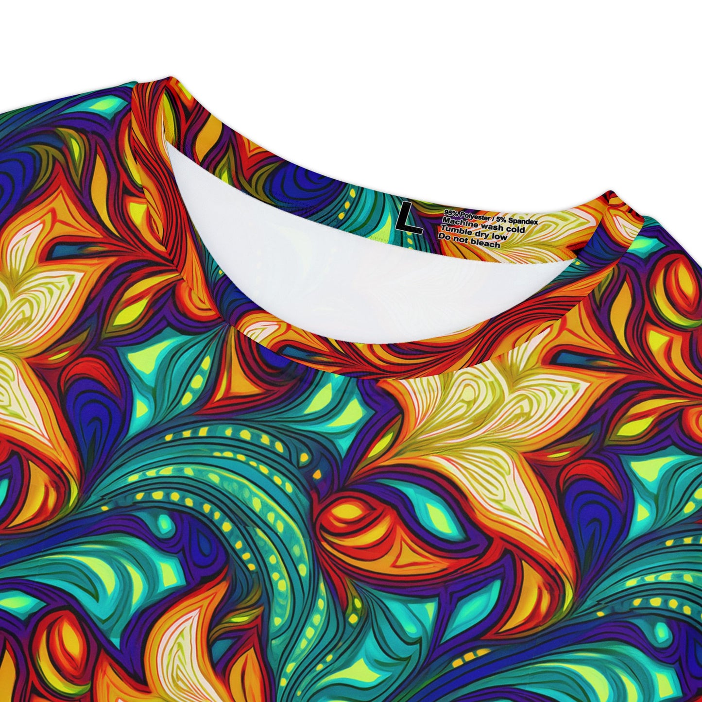 Women Poly Span T-Shirt with Floral Print